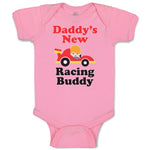 Baby Clothes Daddy's New Racing Buddy with Kid Driving An Car Baby Bodysuits