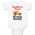 Baby Clothes Daddy's New Racing Buddy with Kid Driving An Car Baby Bodysuits
