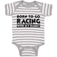 Baby Clothes Born to Go Racing with My Daddy Love Sport Baby Bodysuits Cotton