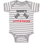 Daddy's Little Racer Sports Flag with Checks
