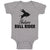 Baby Clothes Future Bull Rider Sports Silhouette Baby Bodysuits Cotton