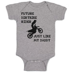 Baby Clothes Future Dirtbike Rider Just like My Daddy Sports Rider Bike Riding