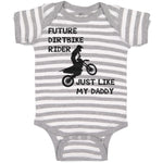 Baby Clothes Future Dirtbike Rider Just like My Daddy Sports Rider Bike Riding