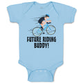 Baby Clothes Future Riding Buddy! Sports Cycling Baby Bodysuits Cotton