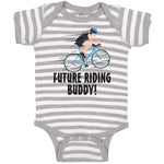 Baby Clothes Future Riding Buddy! Sports Cycling Baby Bodysuits Cotton