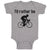 Baby Clothes I'D Rather Be Sport Cycling Silhouette Baby Bodysuits Cotton