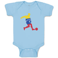 Baby Clothes Soccer Player Venezuela Sports Soccer Baby Bodysuits Cotton