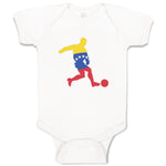 Baby Clothes Soccer Player Venezuela Sports Soccer Baby Bodysuits Cotton