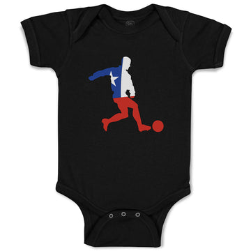 Baby Clothes Soccer Player Chile Sports Soccer Baby Bodysuits Boy & Girl Cotton
