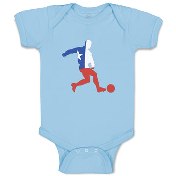 Baby Clothes Soccer Player Chile Sports Soccer Baby Bodysuits Boy & Girl Cotton