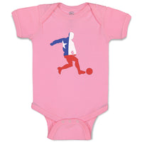 Baby Clothes Soccer Player Chile Sports Soccer Baby Bodysuits Boy & Girl Cotton