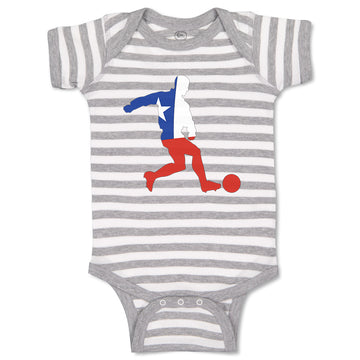 Baby Clothes Soccer Player Chile Sports Soccer Baby Bodysuits Boy & Girl Cotton
