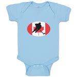 Baby Clothes Hockey Player Canada Baby Bodysuits Boy & Girl Cotton