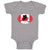 Baby Clothes Hockey Player Canada Baby Bodysuits Boy & Girl Cotton