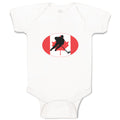 Baby Clothes Hockey Player Canada Baby Bodysuits Boy & Girl Cotton
