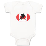 Baby Clothes Hockey Player Canada Baby Bodysuits Boy & Girl Cotton