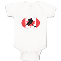 Baby Clothes Hockey Player Canada Baby Bodysuits Boy & Girl Cotton