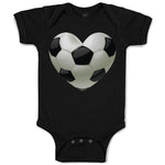 Baby Clothes Soccer Heart Baby Bodysuits Boy & Girl Newborn Clothes Cotton