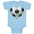 Baby Clothes Soccer Heart Baby Bodysuits Boy & Girl Newborn Clothes Cotton