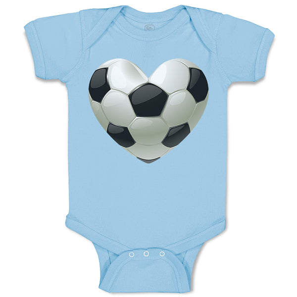 Baby Clothes Soccer Heart Baby Bodysuits Boy & Girl Newborn Clothes Cotton