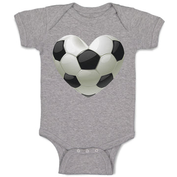 Baby Clothes Soccer Heart Baby Bodysuits Boy & Girl Newborn Clothes Cotton