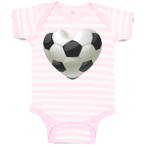 Baby Clothes Soccer Heart Baby Bodysuits Boy & Girl Newborn Clothes Cotton