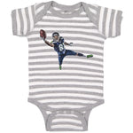 Baby Clothes Football Player Receiver Baby Bodysuits Boy & Girl Cotton