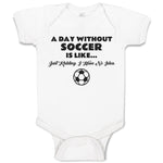 Baby Clothes A Day Without Soccer Is like Just Kidding I Have No Idea Sport Ball