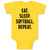 Baby Clothes Eat. Sleep. Softball. Repeat. Baby Bodysuits Boy & Girl Cotton