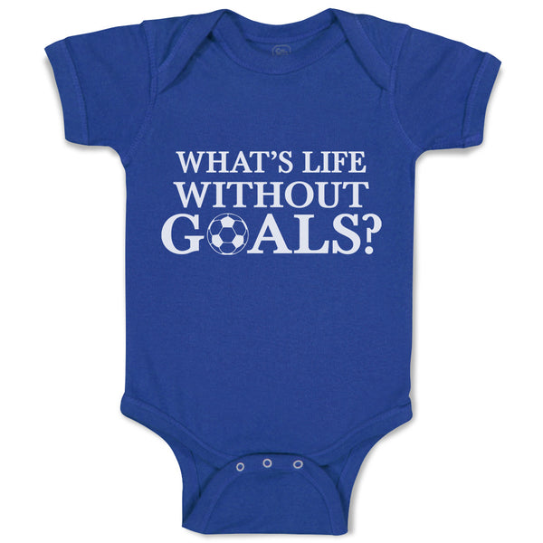 Baby Clothes Whats's Life Without Goals Sports Football Ball Baby Bodysuits