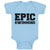 Baby Clothes Epic Swimming Sports Silhouette Baby Bodysuits Boy & Girl Cotton