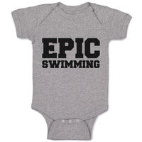 Epic Swimming Sports Silhouette