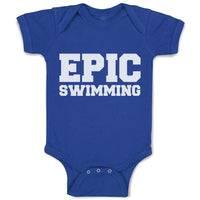 Baby Clothes Epic Swimming Sports Silhouette Baby Bodysuits Boy & Girl Cotton