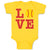 Baby Clothes Love Sports Baseball Ball Baby Bodysuits Boy & Girl Cotton