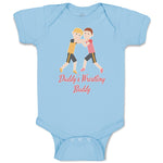 Baby Clothes Daddy's Wrestling Buddy Sports Name Boys Fighting Baby Bodysuits