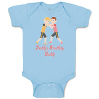 Baby Clothes Daddy's Wrestling Buddy Sports Name Boys Fighting Baby Bodysuits