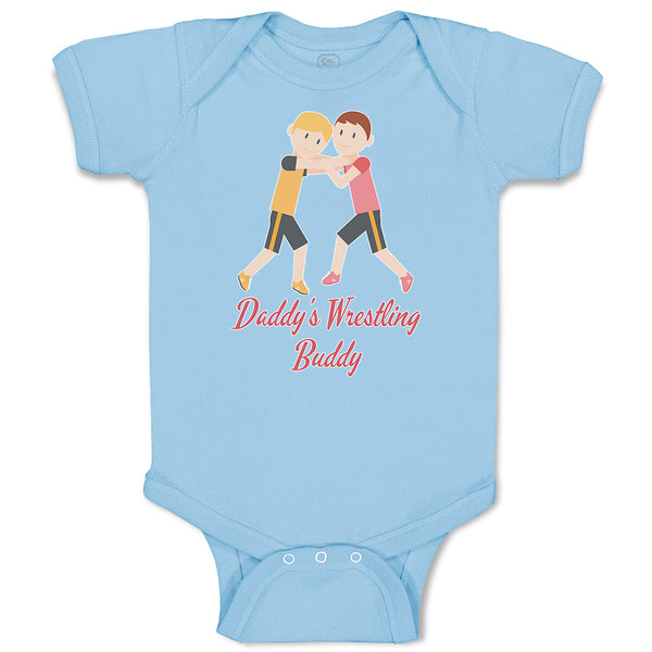 Baby Clothes Daddy's Wrestling Buddy Sports Name Boys Fighting Baby Bodysuits