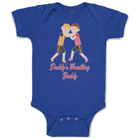 Baby Clothes Daddy's Wrestling Buddy Sports Name Boys Fighting Baby Bodysuits