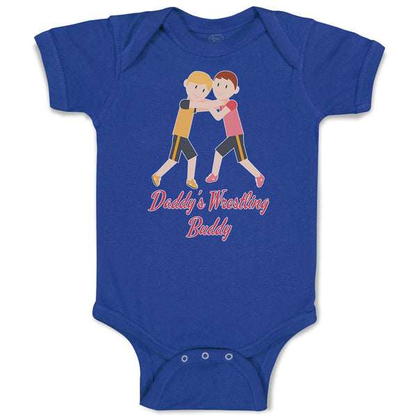 Baby Clothes Daddy's Wrestling Buddy Sports Name Boys Fighting Baby Bodysuits