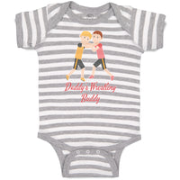 Baby Clothes Daddy's Wrestling Buddy Sports Name Boys Fighting Baby Bodysuits