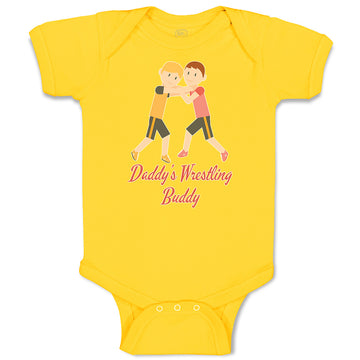 Baby Clothes Daddy's Wrestling Buddy Sports Name Boys Fighting Baby Bodysuits