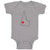 Baby Clothes Idaho Heart Love States Baby Bodysuits Boy & Girl Cotton