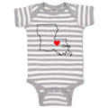 Baby Clothes Louisiana Heart Love States Baby Bodysuits Boy & Girl Cotton