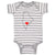 Baby Clothes Maine Heart Love Baby Bodysuits Boy & Girl Newborn Clothes Cotton