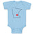 Baby Clothes Minnesota Heart Love States Baby Bodysuits Boy & Girl Cotton