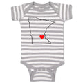 Baby Clothes Minnesota Heart Love States Baby Bodysuits Boy & Girl Cotton