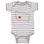 Baby Clothes Montana Heart Love States Baby Bodysuits Boy & Girl Cotton