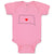 Baby Clothes South Dakota Heart Love States Baby Bodysuits Boy & Girl Cotton