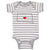 Baby Clothes South Dakota Heart Love States Baby Bodysuits Boy & Girl Cotton