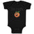 Baby Clothes Georgia Country Name with Pumpkin Funny Face Baby Bodysuits Cotton